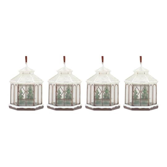 4ct. Winter Gazebo Ornament By Melrose | 5.5" | Michaels®